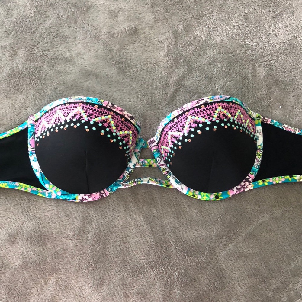 Victoria Secret Strappy Flirt Bandeau PushUp Top